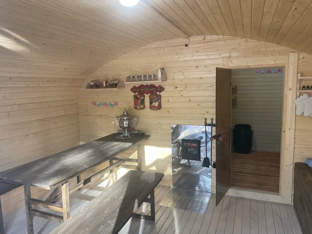 Отдых в лесу с баней и горячим чаном