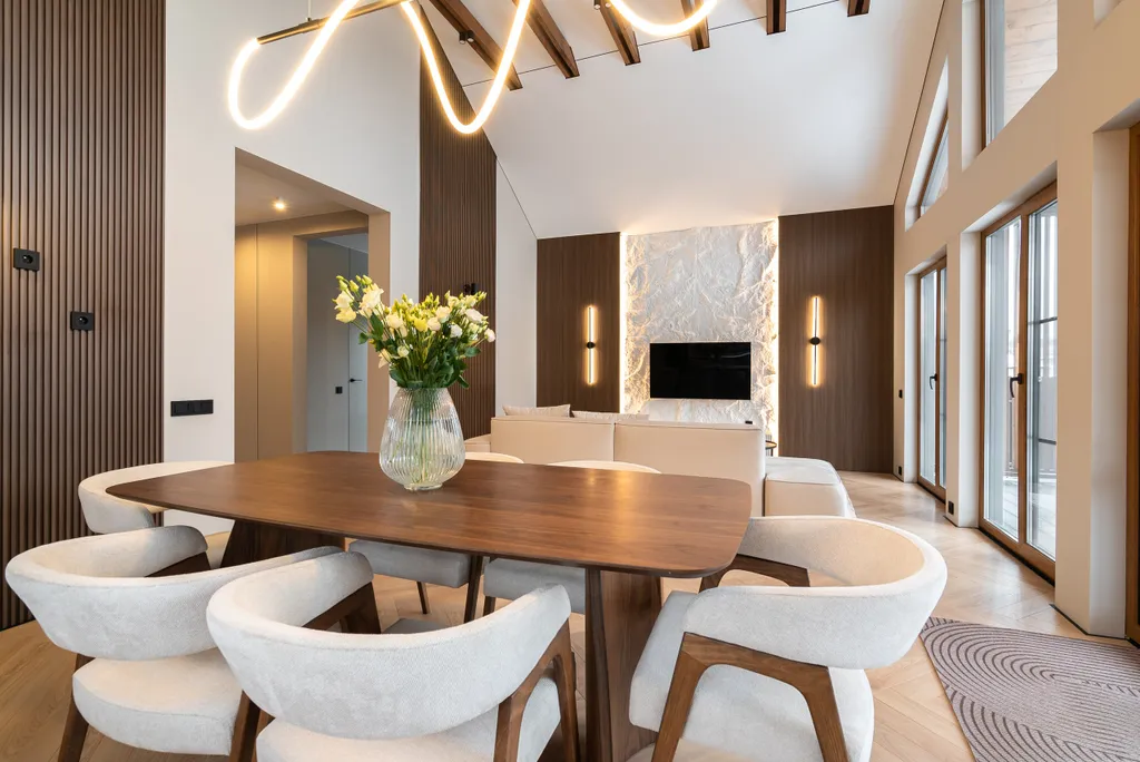 Теплый панорамный дом с русской баней и купелью