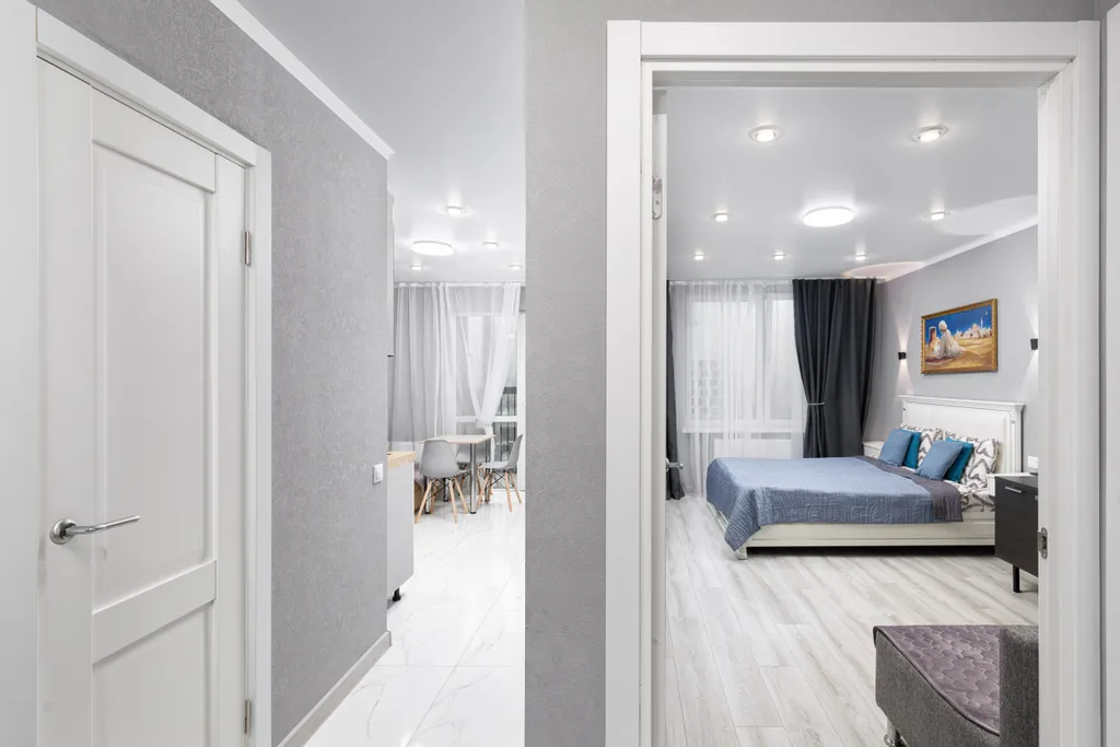 Новая однокомнатная квартира с красивым видом на ночные Люберцы