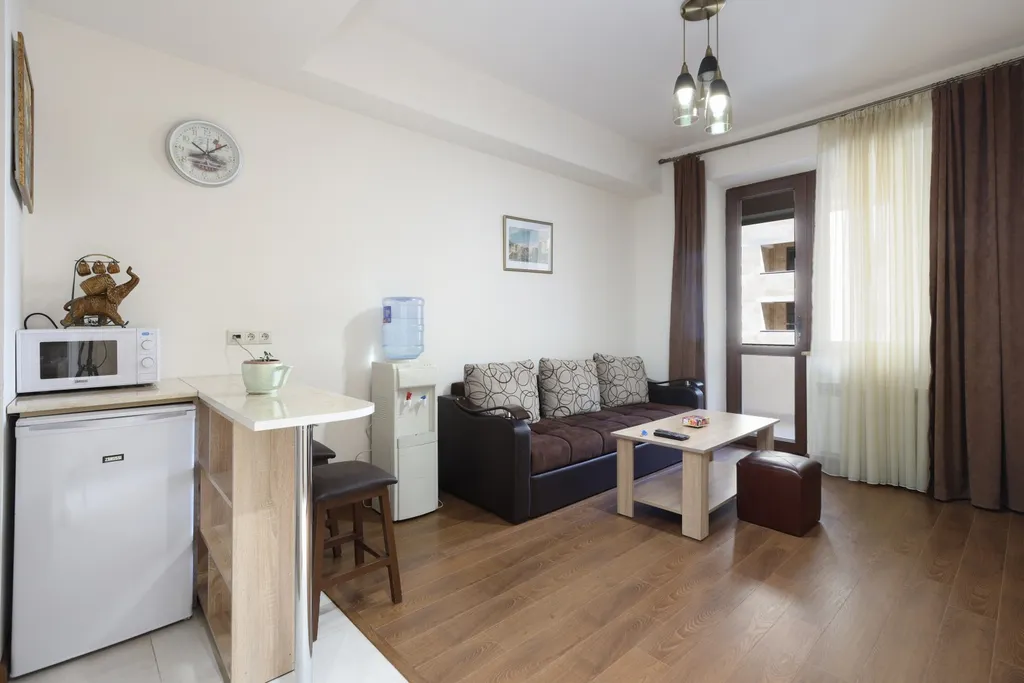 Квартира с 1 спальней и балконом в центре города