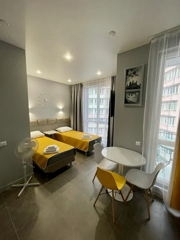 Квартира Квартира Современная студия в жилом комплексе с бассейном — Сочи