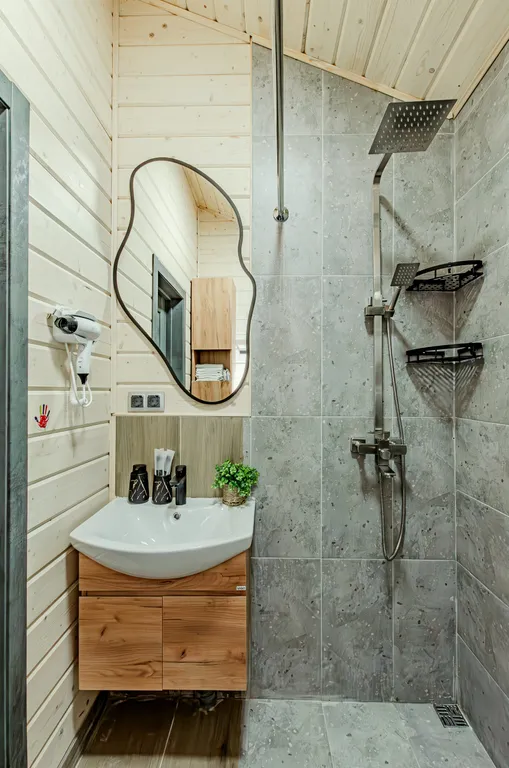 Барнхаус с баней на дровах и чаном SkyLove Glamp