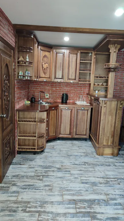 Домики у реки в тихом, уединённом месте, по дороге на Архыз