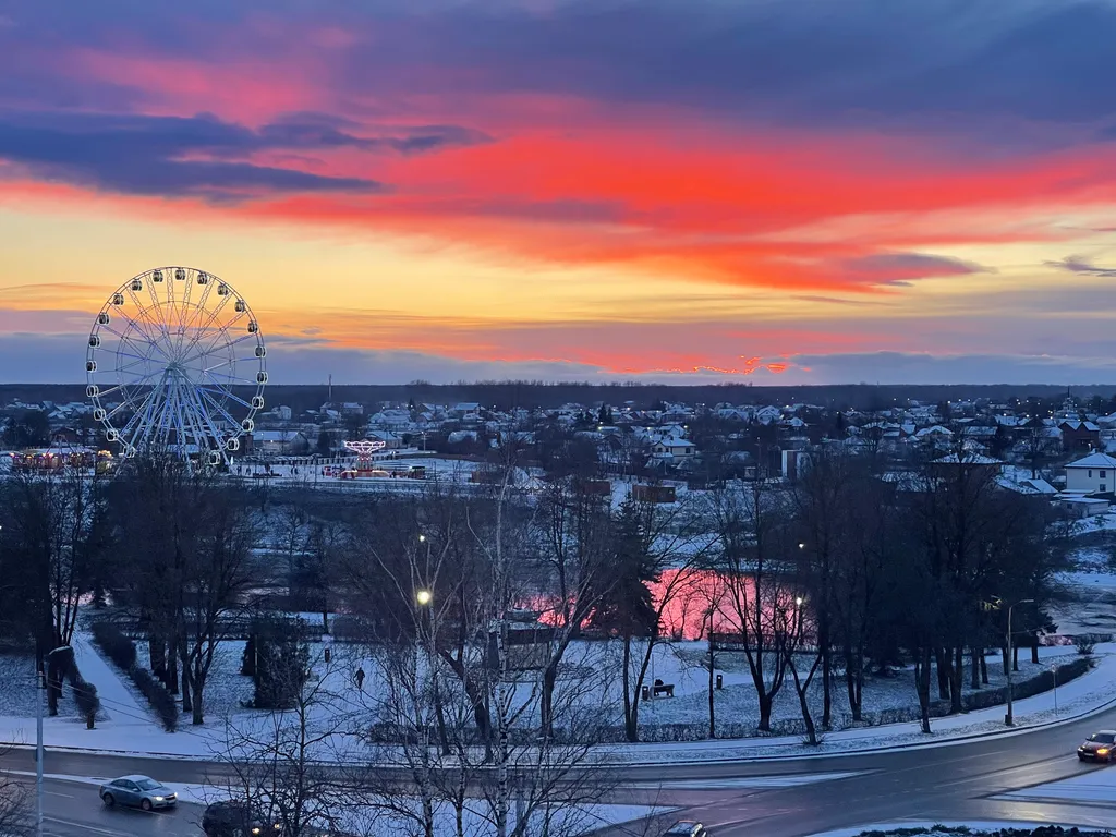 Студия в центре с видом на реку