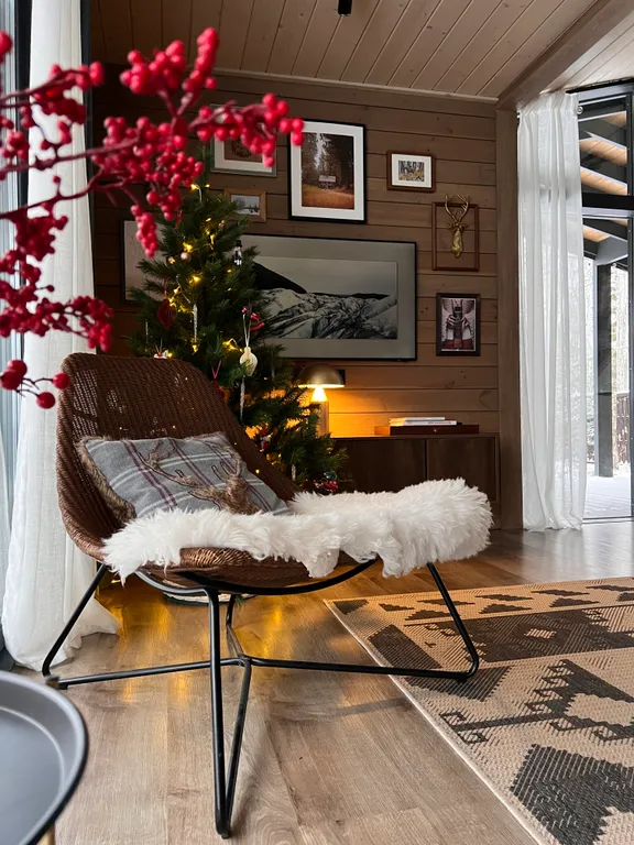 Скандинавский дом на лесном участке