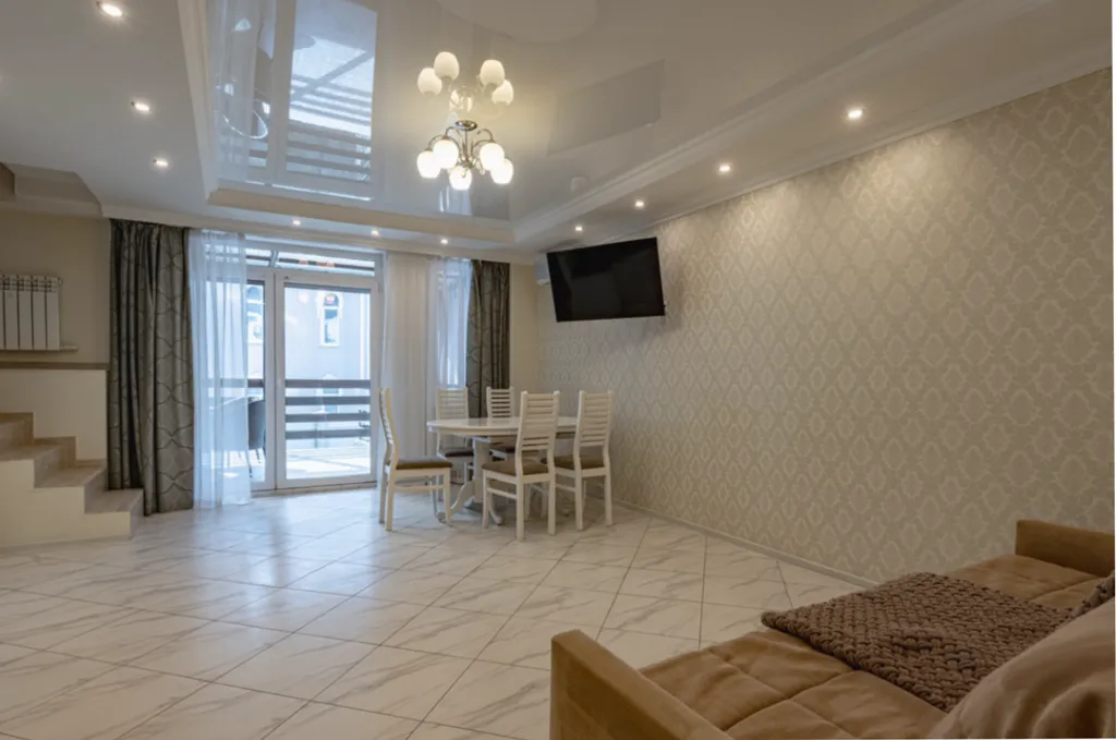 Двухэтажная квартира «отдых у ручья» со своей террасой и мангалом