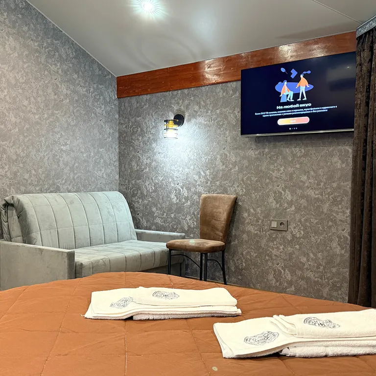 Уютная студия с двуспальной кроватью