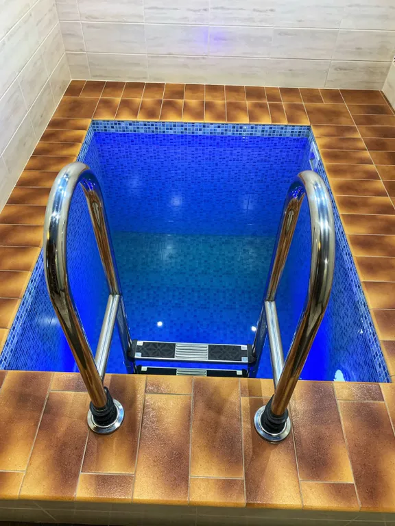 Дом в лесу с бассейном и баней