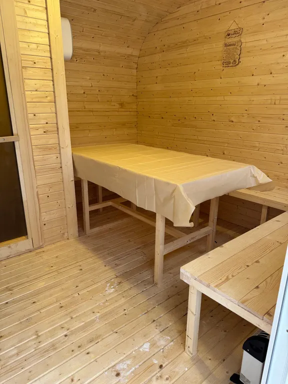 Двухэтажный дом с баней на дровах и мангальной зоной