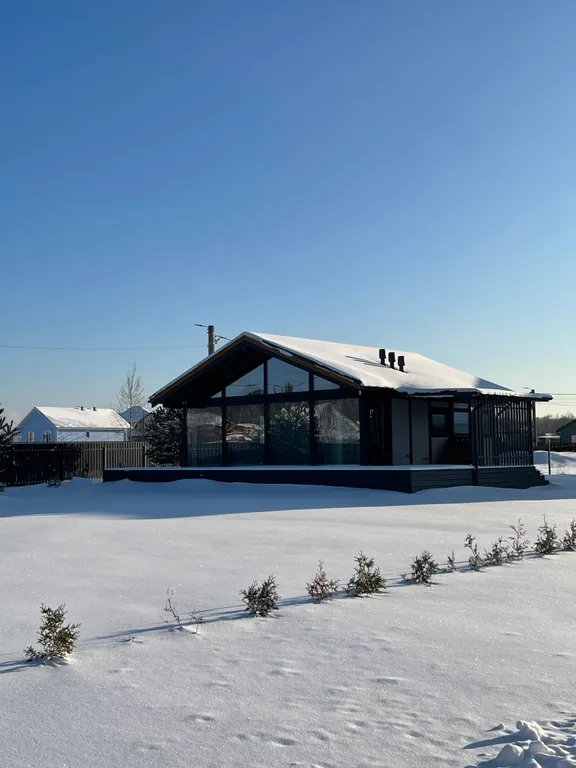 Коттедж Коттедж Фахверк с панорамным остеклением — Васькино