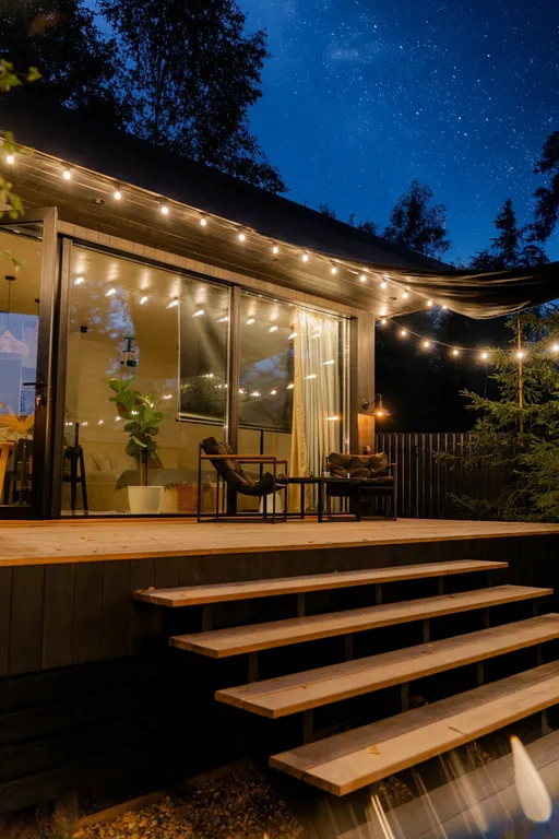 Уютный дом с сауной в лесу