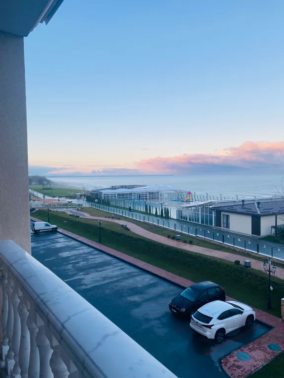 Апартамент на первой линии, с видом на море