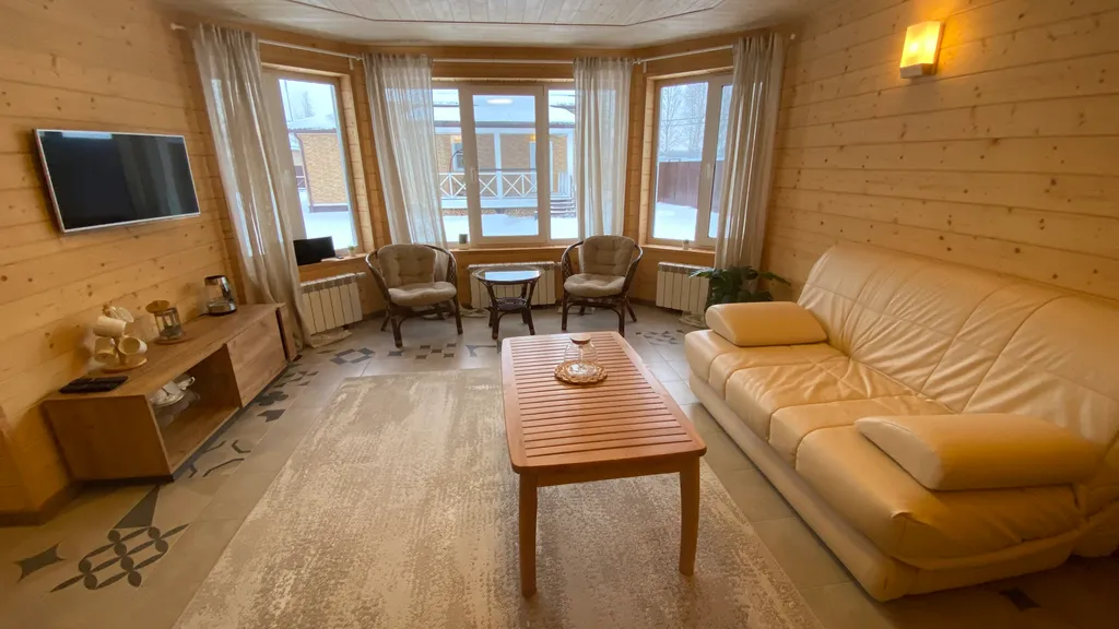 Коттедж с сауной и зоной BBQ