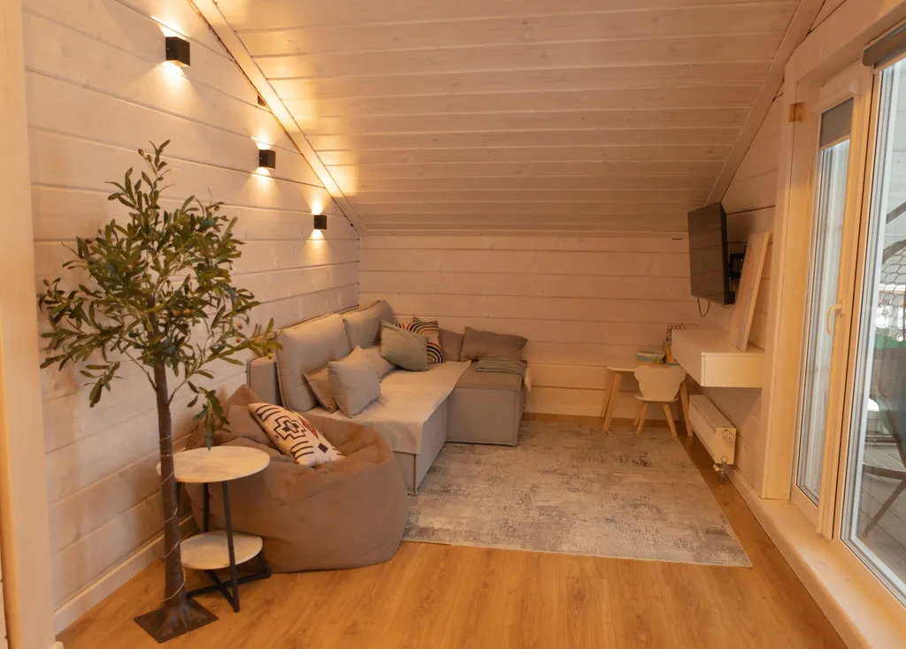 Большой дом с видом на озеро, 3 спальнями, сауной и настольным футболом