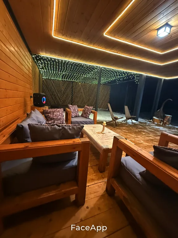 Дом с террасой и банным чаном