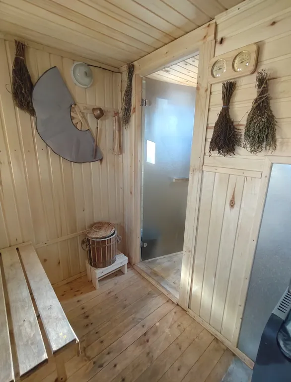 Уютное место-домик с русской баней на дровах