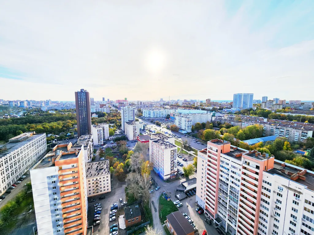 Квартира Квартира Новая видовая студия на 27 этаже на Спортивной — Уфа