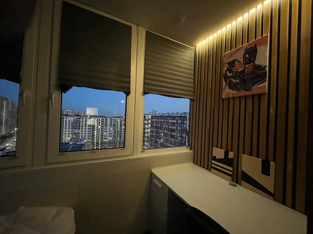 Студия с утепленным балконом