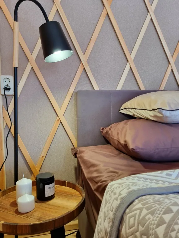 Комфортабельная юрта с панорамным окном, холодильником и микроволновко