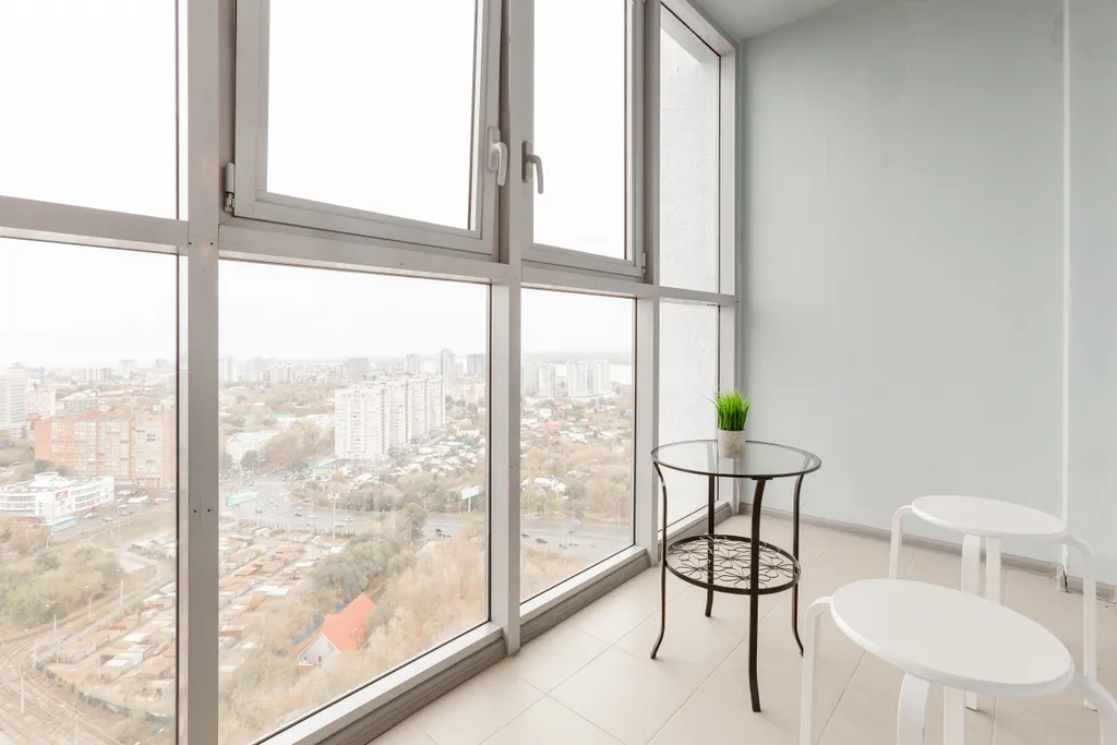 Студия с видом на Волгу