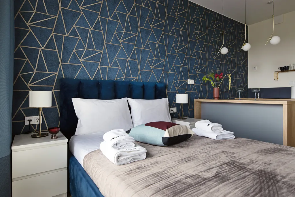 Квартира Квартира Уютная студия Синяя с панорамными окнами — Калининград