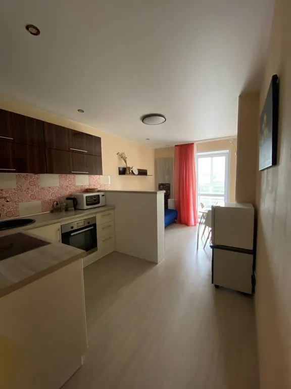 Апартамент с большим панорамным балконом