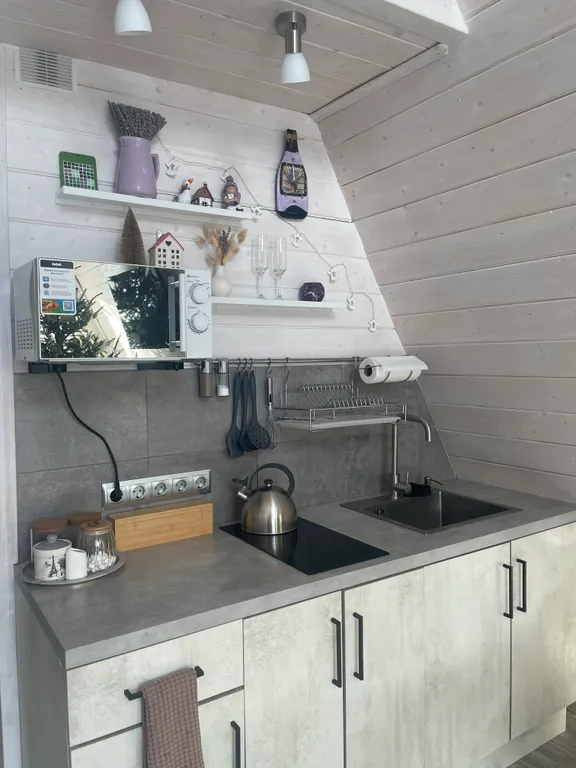 Дом A-frame с сауной