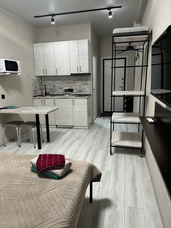 Светлая уютная студия со всем необходимым для приятного проживания