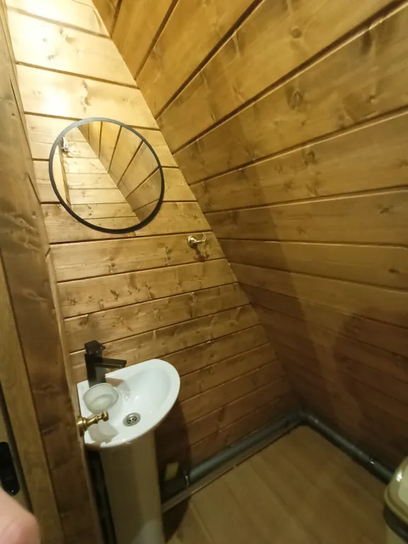 Домик в стиле А-frame шалаш