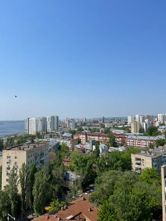 Уютная светлая студия с прекрасным видом в центре города