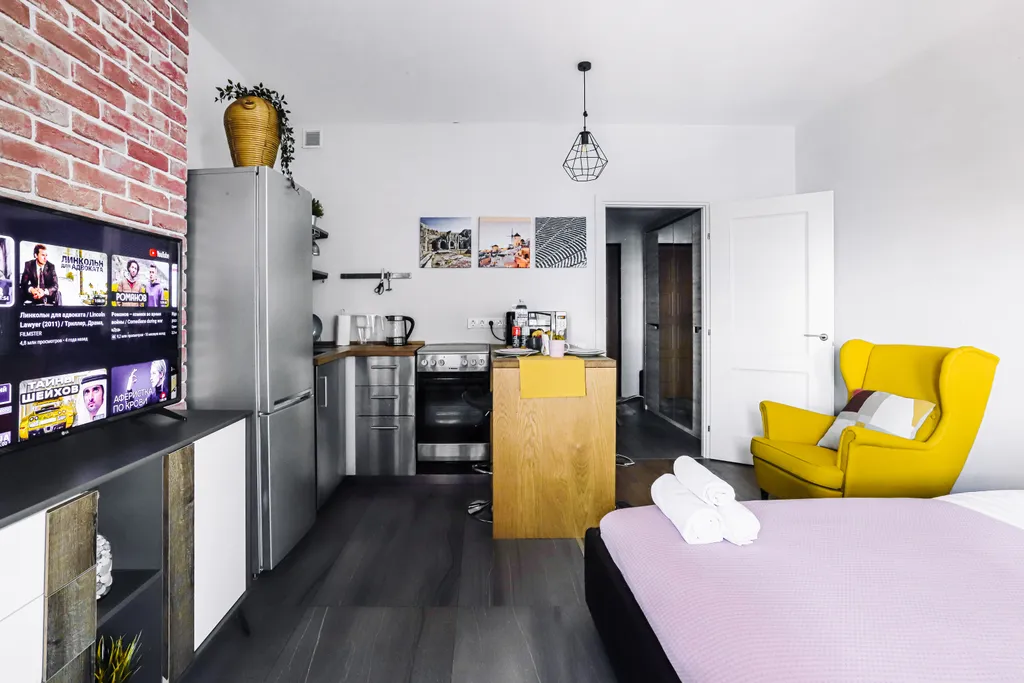 Квартира Квартира Cozy loft на 18 этаже в ЖК Савеловский Сити — Москва