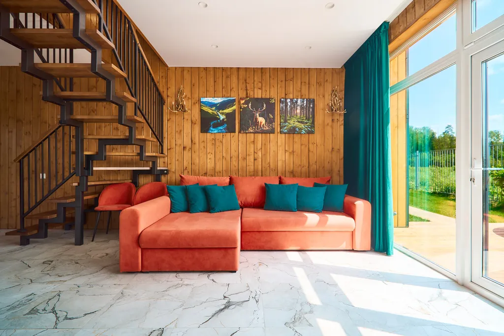 Коттедж Барнхаус с баней, видом на лес — Истра