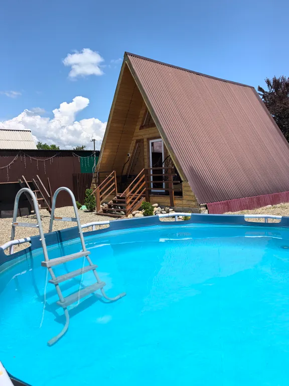 Дом 36m2 — чан на улице, современная кухня, Wi-Fi