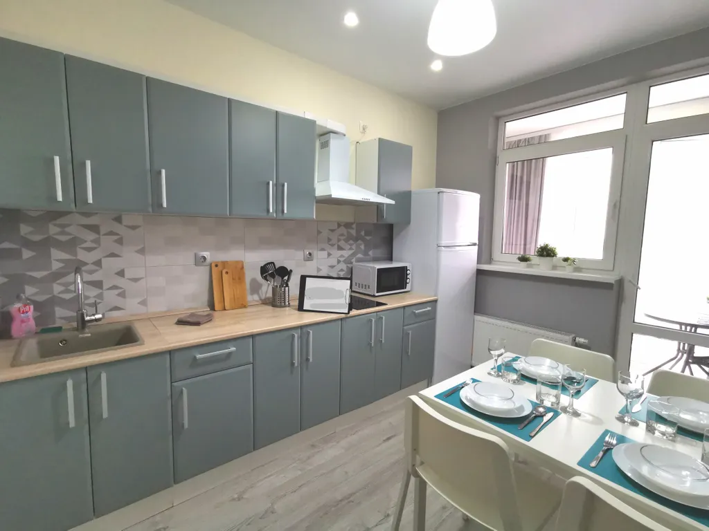 Квартира Бирюзовая квартира в ЖК Кубанский — Краснодар