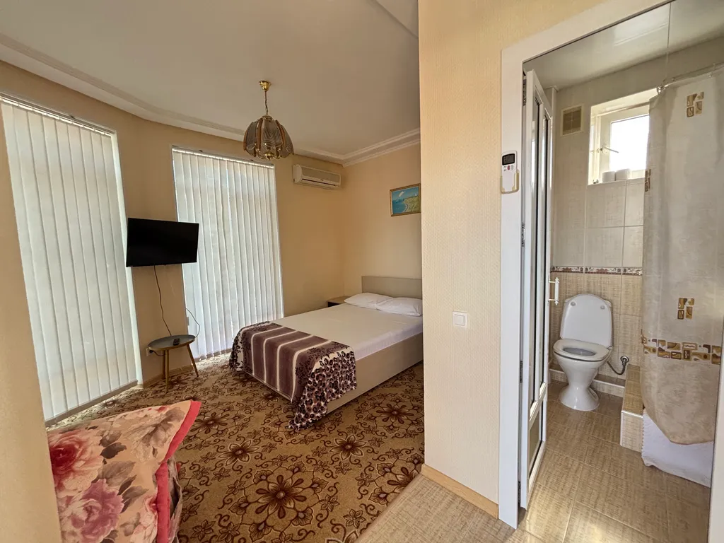 Квартира Квартира Стандарт на 2-3 гостя с удобствами, балкон, вид на сад — Анапа