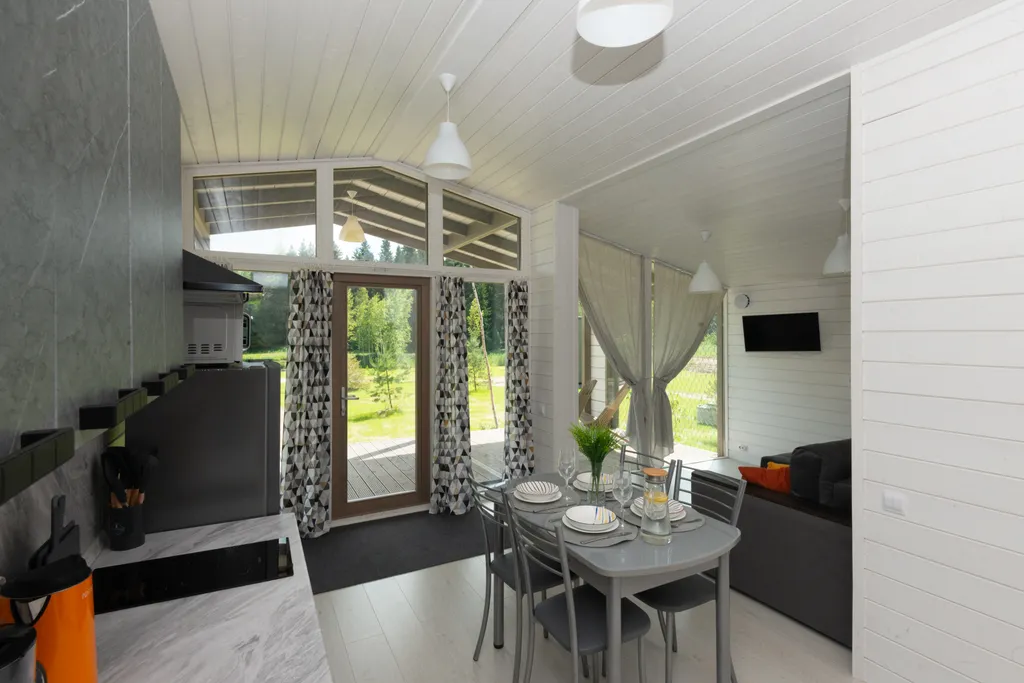 Дом Комфортный на заливе реки Нерль с видом на лес