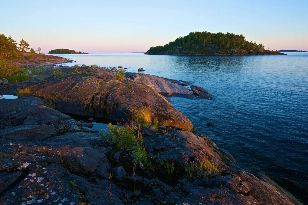 Дом с русской жаркой баней в Карелии