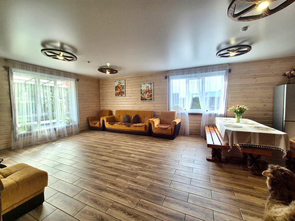 Чудесный дом с сауной и горячей купелью на побережье водохранилища