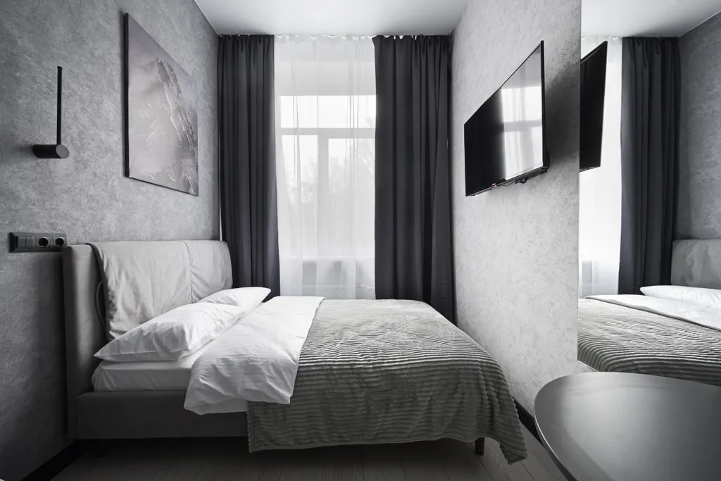 Квартира Квартира Студия в ЖК Park Side в монохромном стиле №1 — Санкт-Петербург