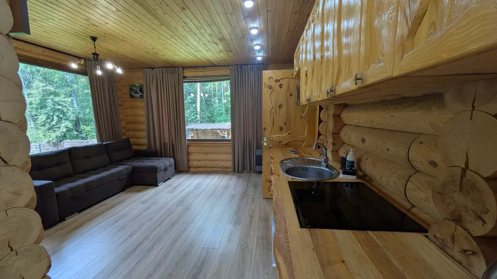 Деревянный дом в лесу с сауной в Мари Эл