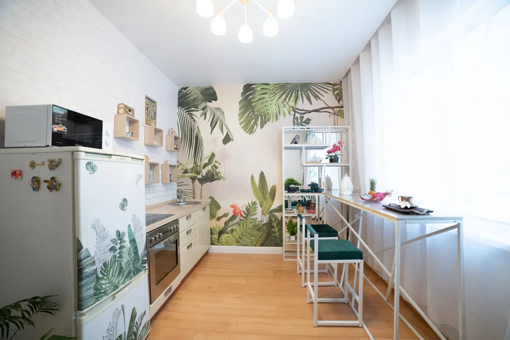 Уютная квартира с большим аквариумом