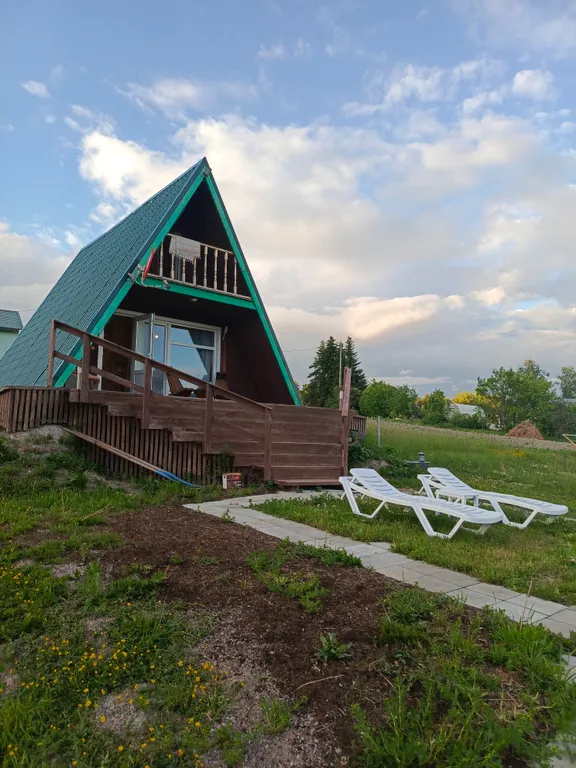 Дом в стиле A-Frame с сауной