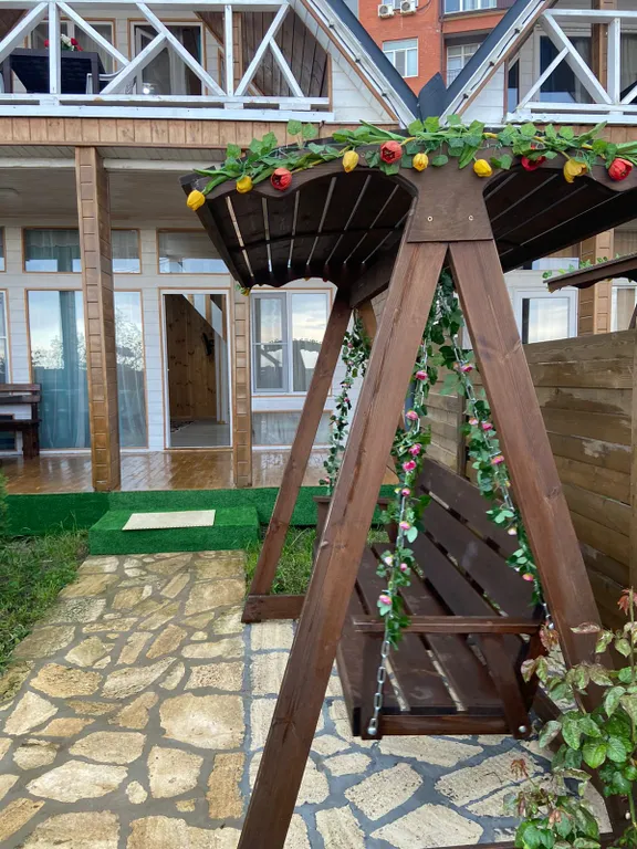 Домики на берегу Каспийского моря