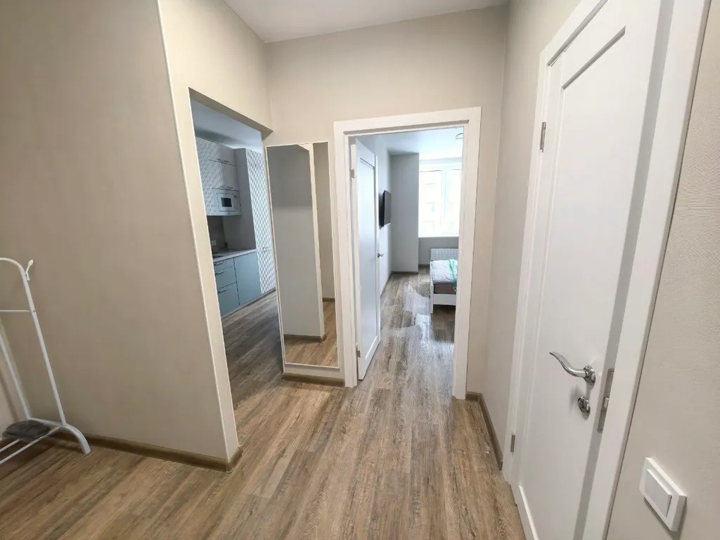 Однушка с большой кроватью и кухней-гостинной