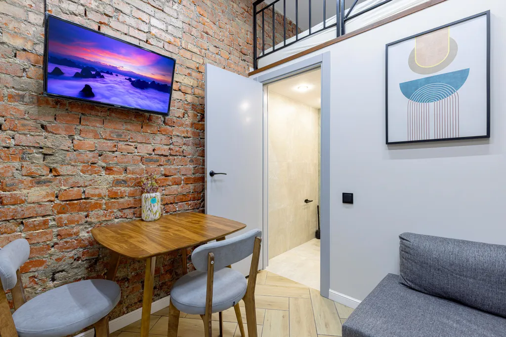 Уютные апартаменты студия в стиле лофт