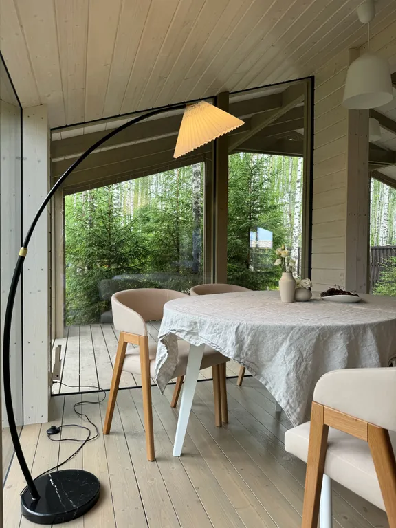 Коттедж Панорамный дом с сауной у заповедника — Семеновское