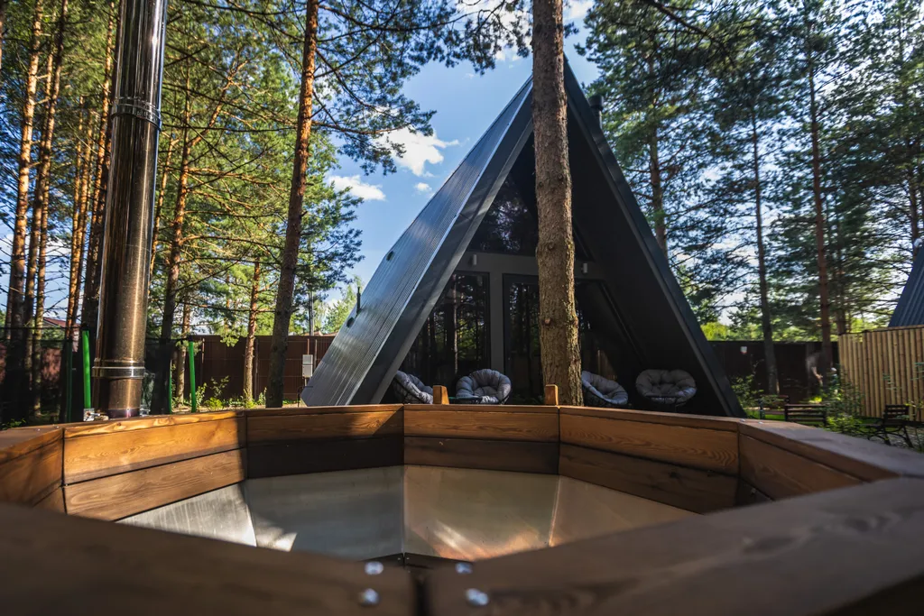 Коттедж Коттедж А-Фрейм грей — Павловский Посад