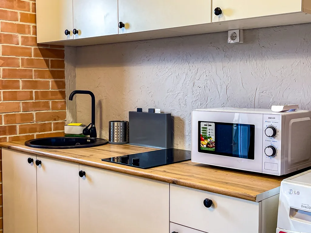 Большие апартаменты с кухней и стиральной машиной на берегу моря