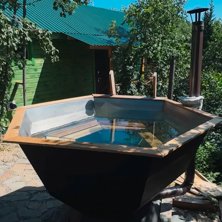 Дом - баня на дровах с купелью