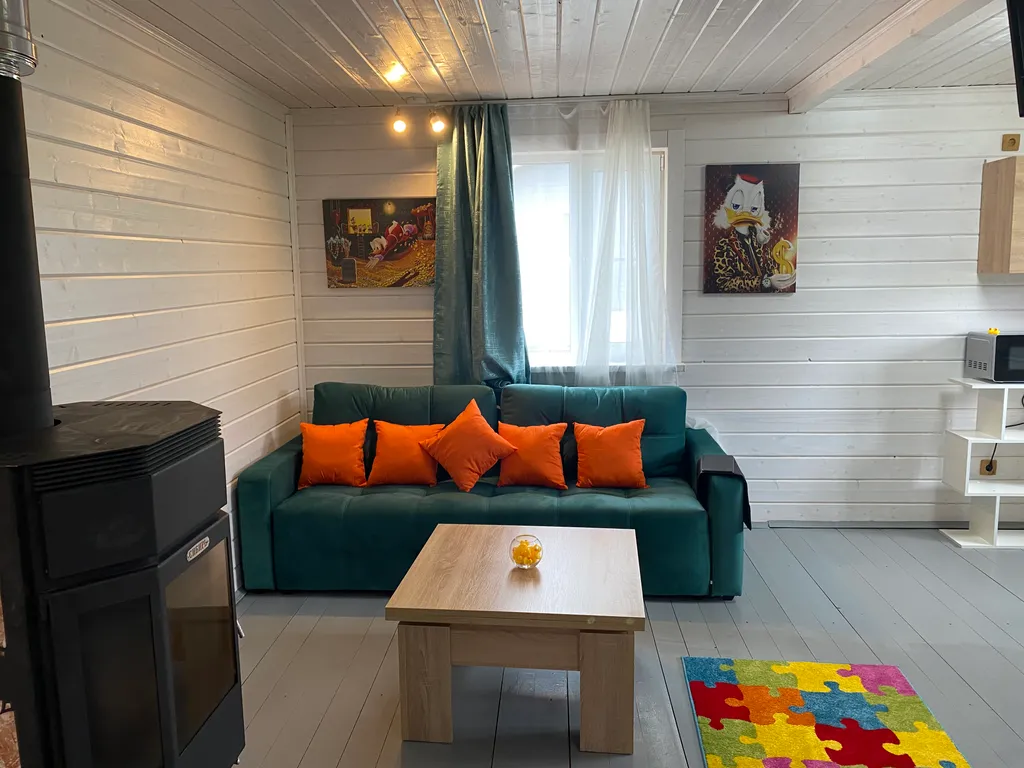 Коттедж Тишина, красота, уют на берегу озера в домике с камином — Глубокое (Каменногорское г/п)